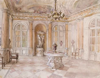 Interieur van het appartement van Jacques Doucet